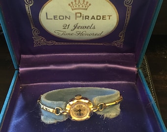 Vintage Ladies watch Leon Pirade  runs well serviced art deco top cometic condition -MWB2 runs well