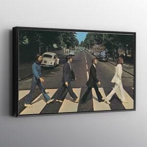 The Beatles Abbey Road Canvas Wall Famous Print Wall Art Canvas. Printed Smooth Surface. Ready to Hang Canvas.