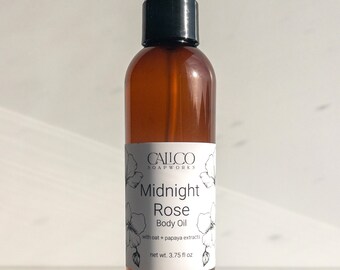 Midnight Rose Body Oil | Body Moisturizer | Vegan Body Oil | After Shower Oil | Rose Body Oil