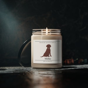 Chocolate Lab Candle, Personalized Chocolate Lab Gift, Chocolate Lab Mom, Lab Candle, Chocolate Lab Lover, Chocolate Lab Gift, Custom Lab image 4