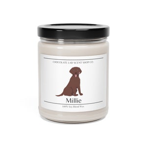 Chocolate Lab Candle, Personalized Chocolate Lab Gift, Chocolate Lab Mom, Lab Candle, Chocolate Lab Lover, Chocolate Lab Gift, Custom Lab image 2
