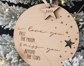 Memorial Ornament | Personalized Memorial Ornament | Christmas in Heaven Ornament | Memorial Gift | Keepsake Ornament |  In Loving Memory