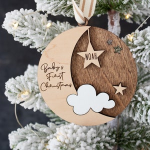 Baby's First Christmas | Custom Ornament | Family Ornament | Christmas Gift | 2022 Ornament | 1st Christmas |  Christmas Tree Decor |  Baby