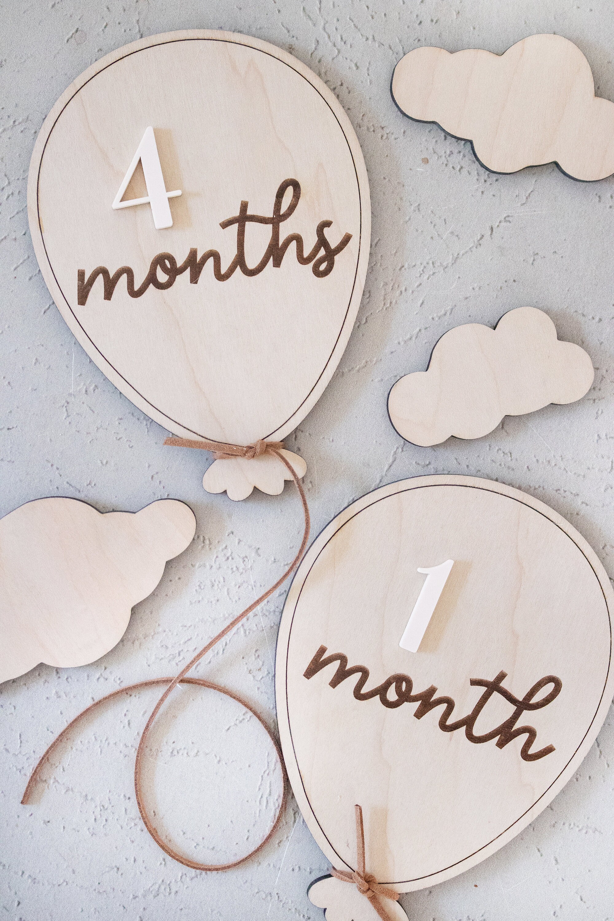 Balloon Milestone Markers | Monthly Marker | Birth Announcement ...
