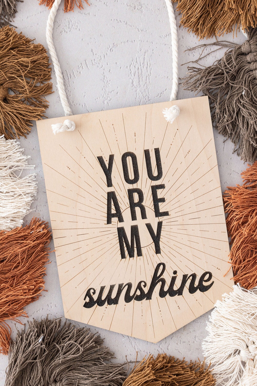 You Are My Sunshine | Wood Nursery Sign | Boho Nursery | Door Sign ...
