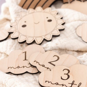 Rainbow Baby | Baby Milestone Cards | Baby Shower Gift | Monthly ...