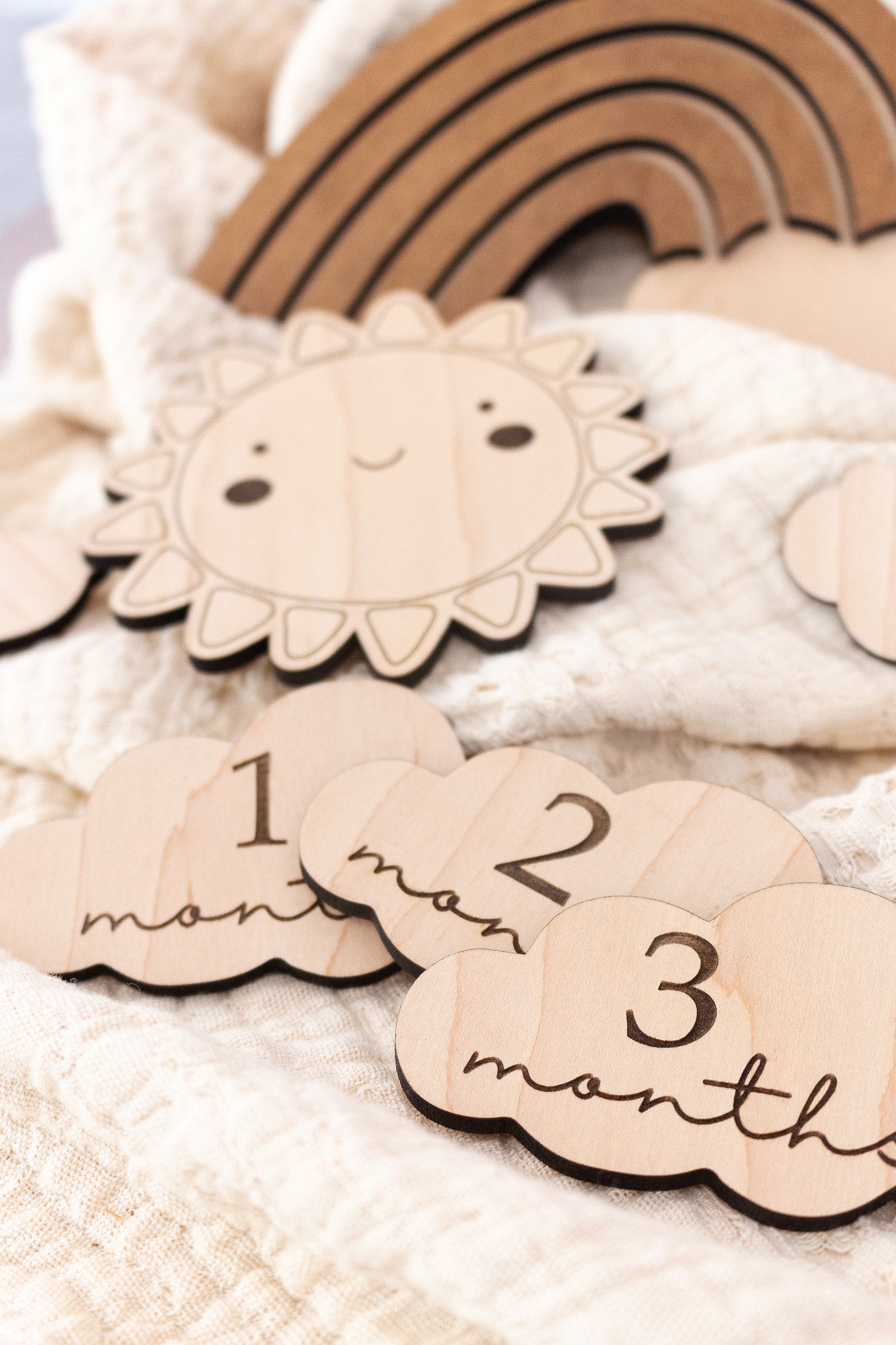 Rainbow Baby | Baby Milestone Cards | Baby Shower Gift | Monthly ...