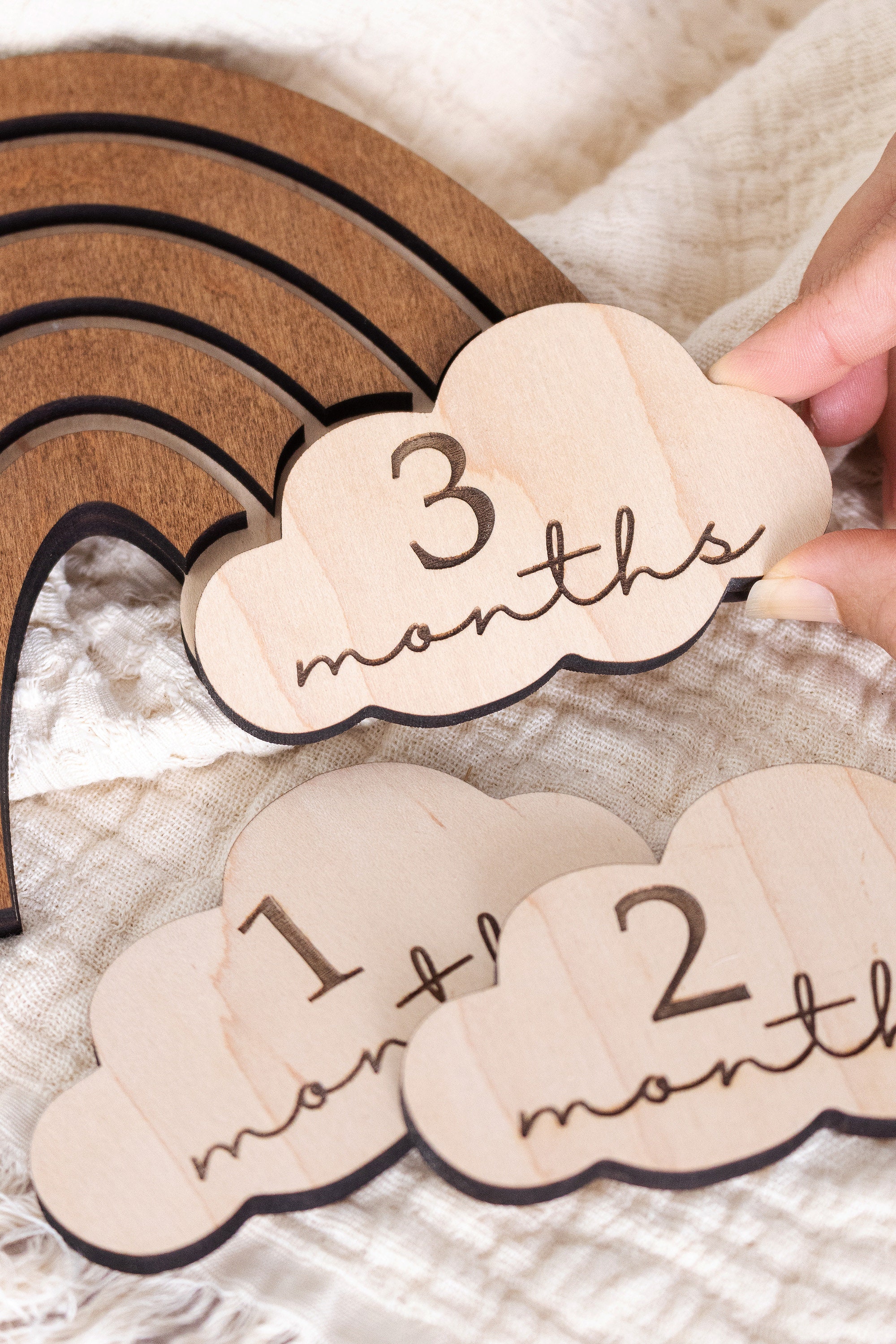 Rainbow Baby | Baby Milestone Cards | Baby Shower Gift | Monthly ...