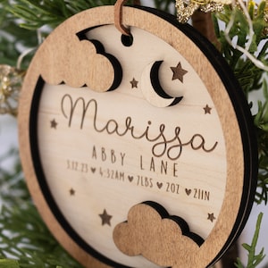 Baby&#39;s First Christmas | Custom Ornament | Birth Announcement | 2023 Ornament | 1st Christmas |  Baby Keepsake | Newborn Christmas