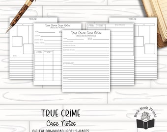 True Crime Case Notes | Printable Notes | Podcast Notes | PDF | Printable