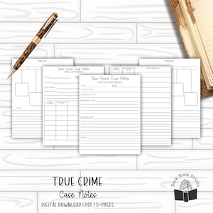 True Crime Case Notes | Printable Notes | Podcast Notes | PDF | Printable
