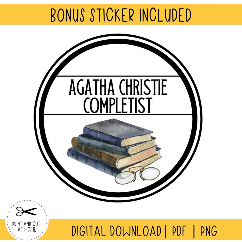 Agatha Christie Reading Checklist Printable Reading List - Etsy