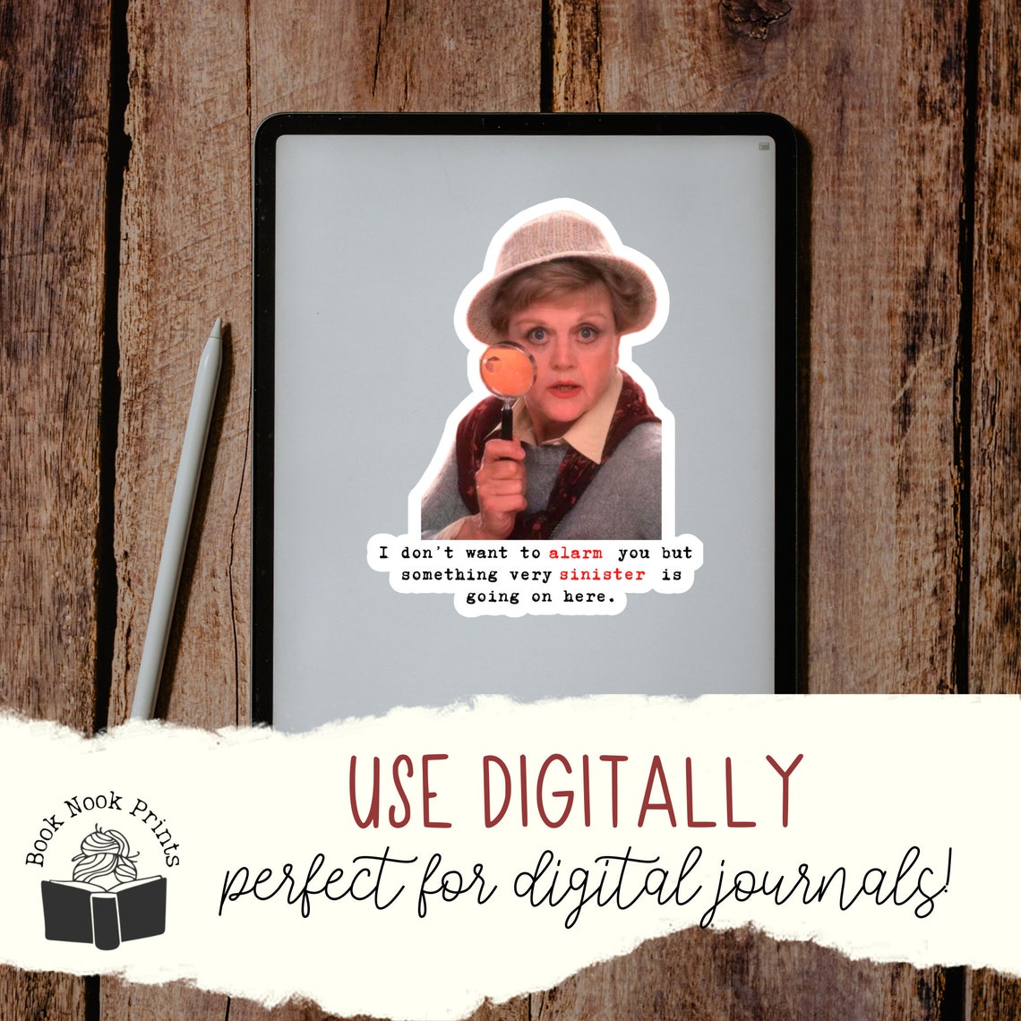 Murder She Wrote Printable Sticker Set Printable Stickers - Etsy