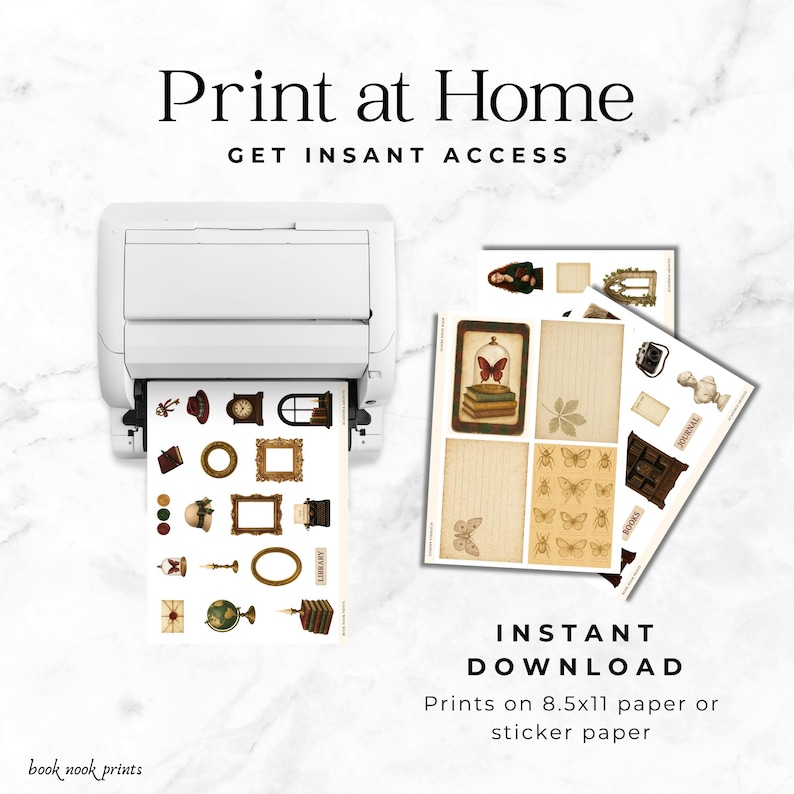 Academia Archive Journal Kit: Vintage Ephemera, Scrapbook Stickers ...
