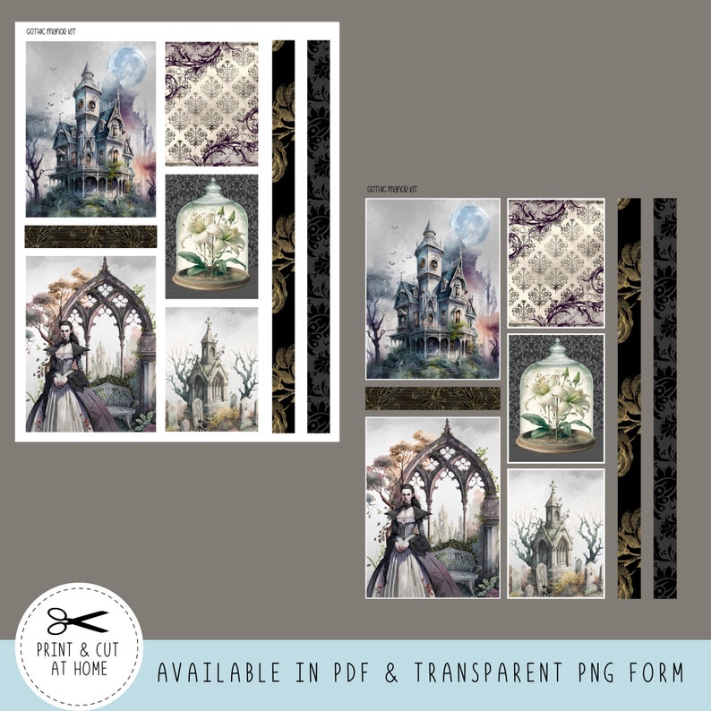 Printable Planner Stickers Goth Free