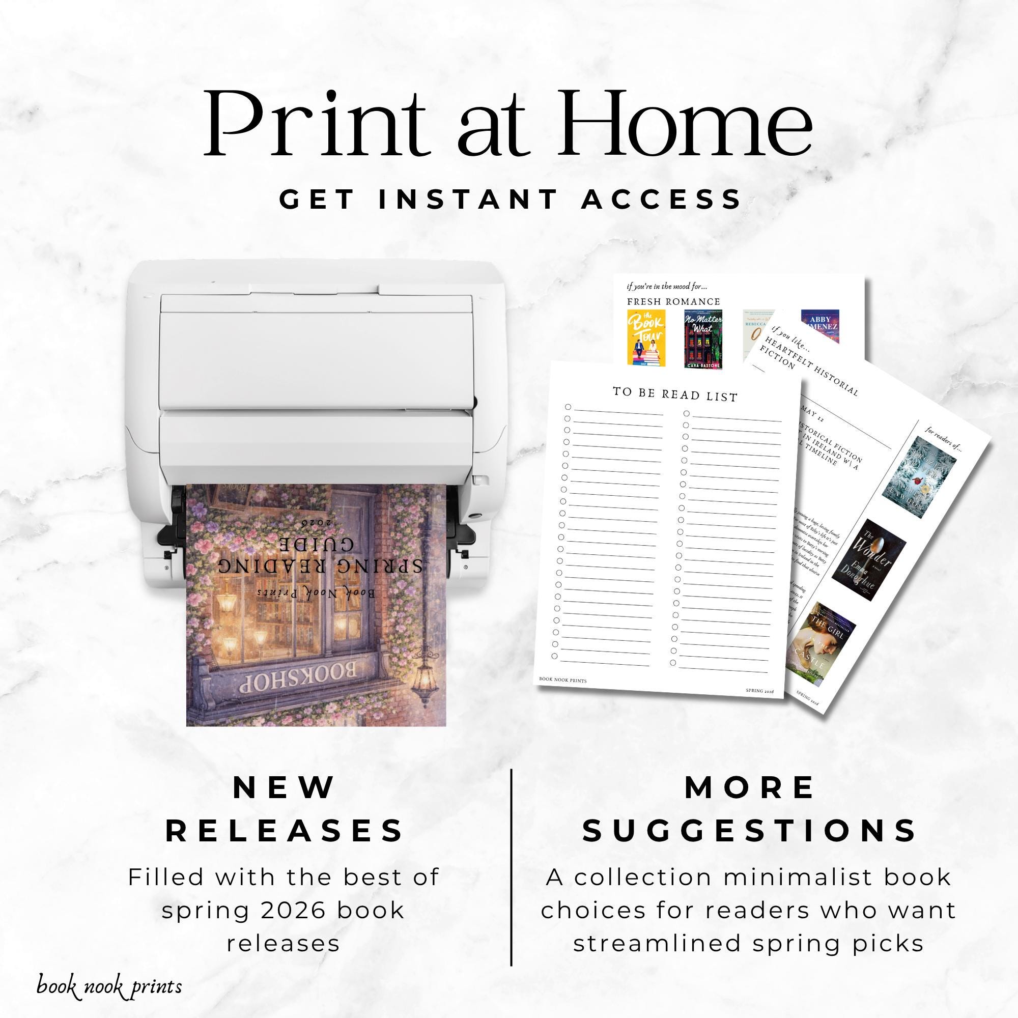 Spring Reading Guide New Book Releases Challenges Tracker Lists TBR ...