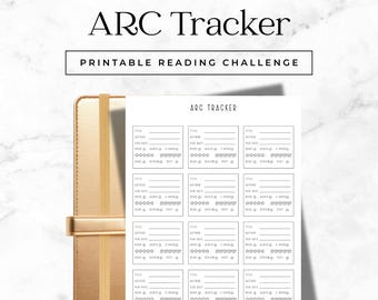 Printable ARC Tracker | Lesetagebuch | Buch Tracker | Digitaler Download | PDF | PNG