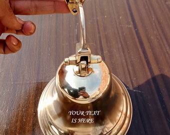 Personalisierte gravierte Messingtürklingel: Nautische Wohnkultur