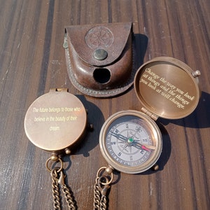 Personalized Working Compass, Engraved Compass, Anniversary Gift, Graduation Gift, Mother&#39;s Day Gift, Father&#39;s Day Gift, Valentines Day Gift