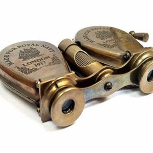 Nautical Antique Brass Binoculars Monocular Vintage Spyglass