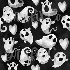 Black and White Ghosts Seamless File