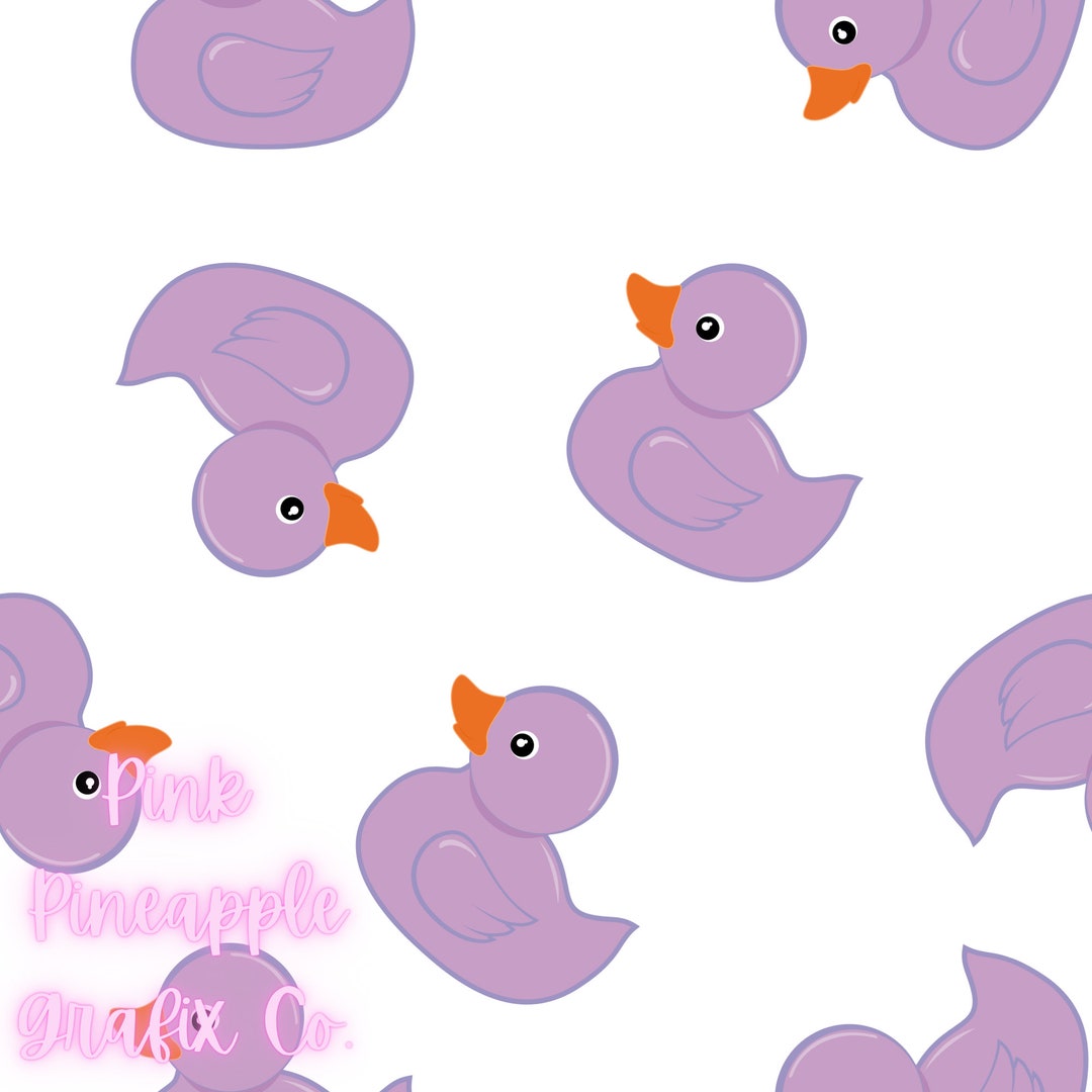 Purple Rubber Duckies Digital Seamless File - Etsy