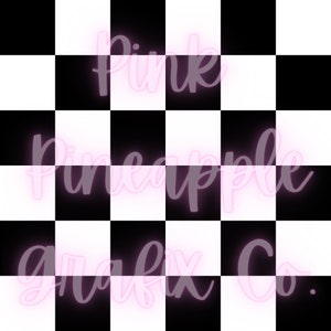 Black and White Checker Pattern Digital Seamless File