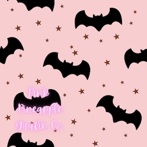 Digitale nahtlose Datei, druckbares Papier, wiederholendes Muster, nahtlos, Sternen Fledermäuse nahtlose Datei, Halloween Fledermäuse, Halloween