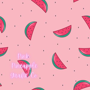 Digital Seamless File, Printable Paper, Repeating Pattern, Seamless, Watermelon