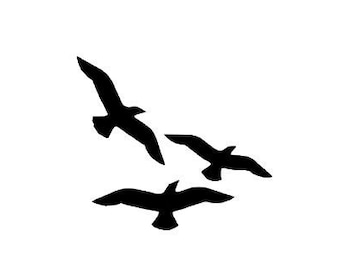 Borduurpatroon vogels: eenvoudig downloaden (meerdere bestandstypen)