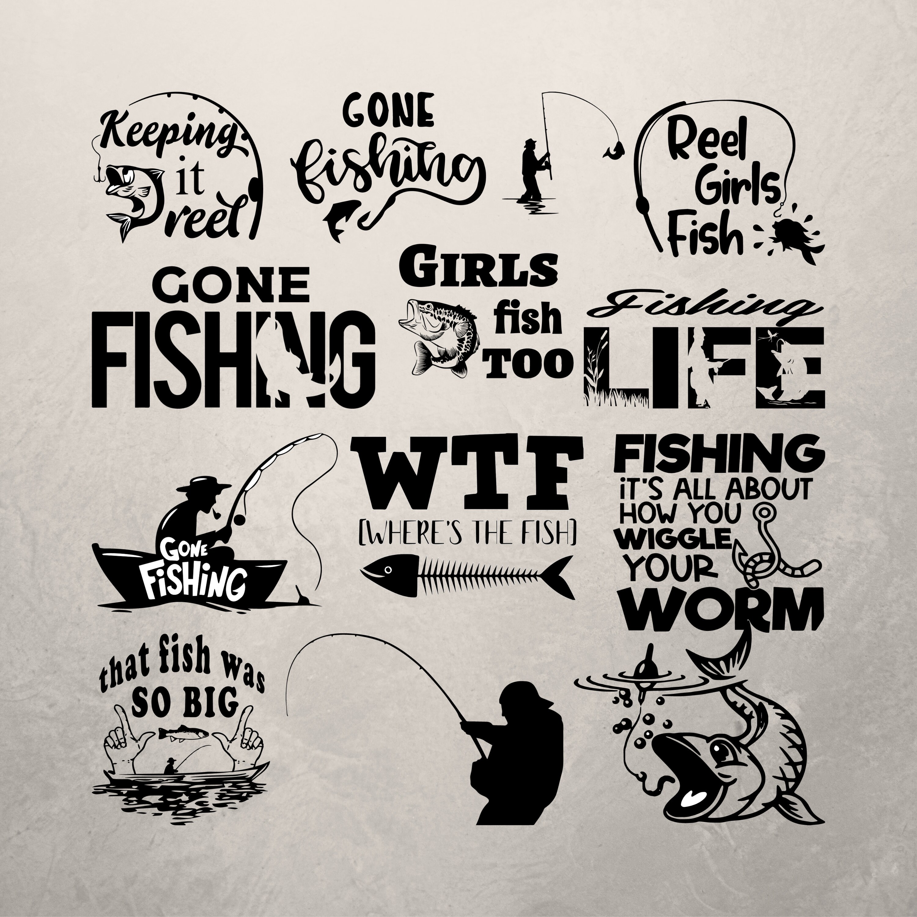 Fishing Svg - Etsy