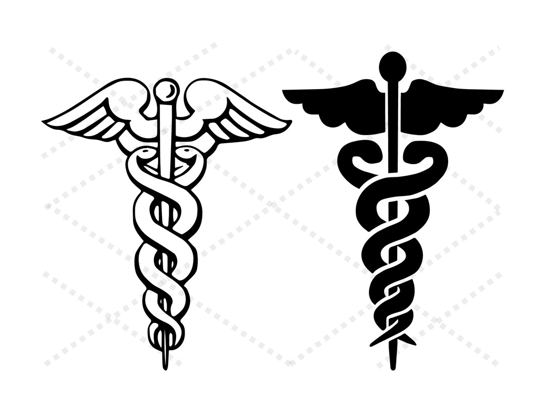 Medical Caduceus Symbol Svg Nurse Svg Medical Symbol Svg Etsy