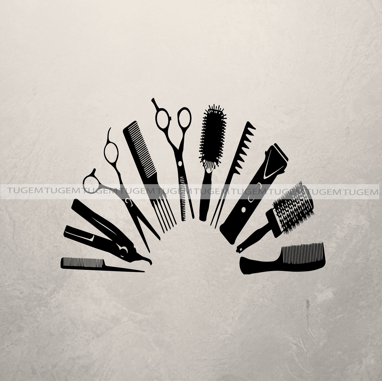 Hair Dresser and Barber Tools Svg Hair Stylist Tools Etsy