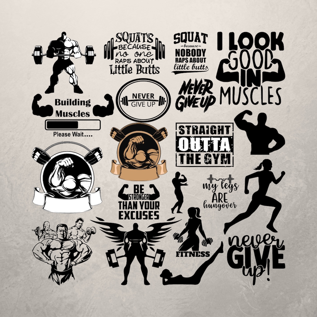 Files For Cricut Clipart Bodybuilding Svg Dxf Weight - vrogue.co