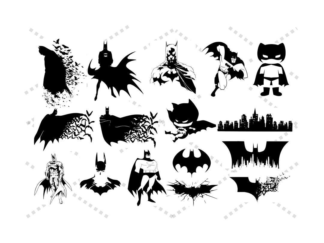 Superhero SVG Bundle Cut File for Cricut Silhouette Movie