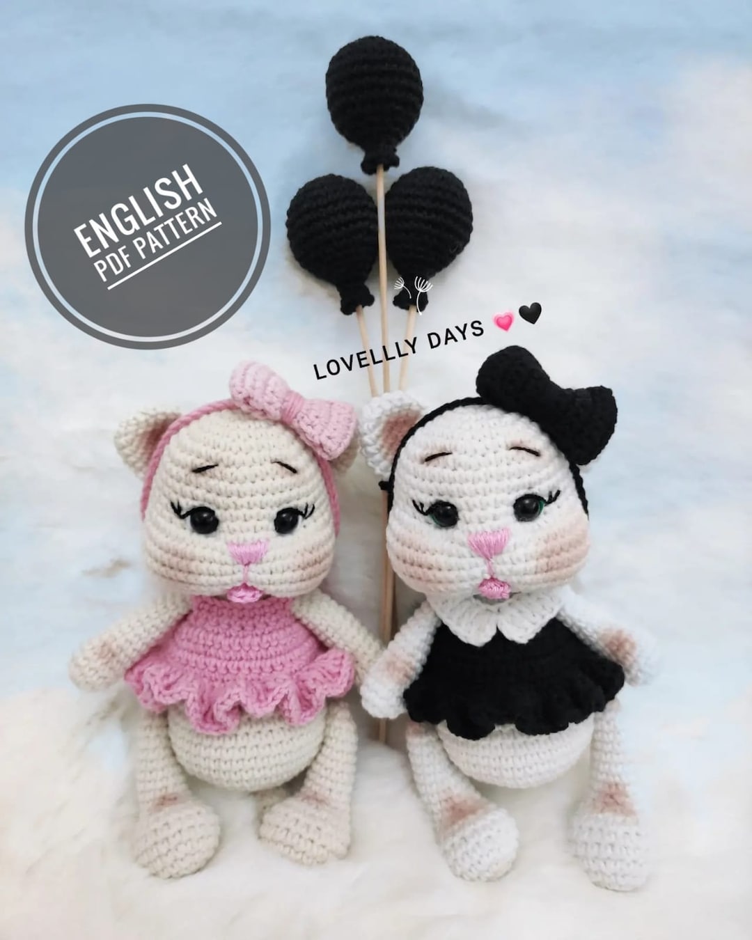 PATTERN Amigurumi Cat Pattern Crochet Cat Pattern Crochet Etsy