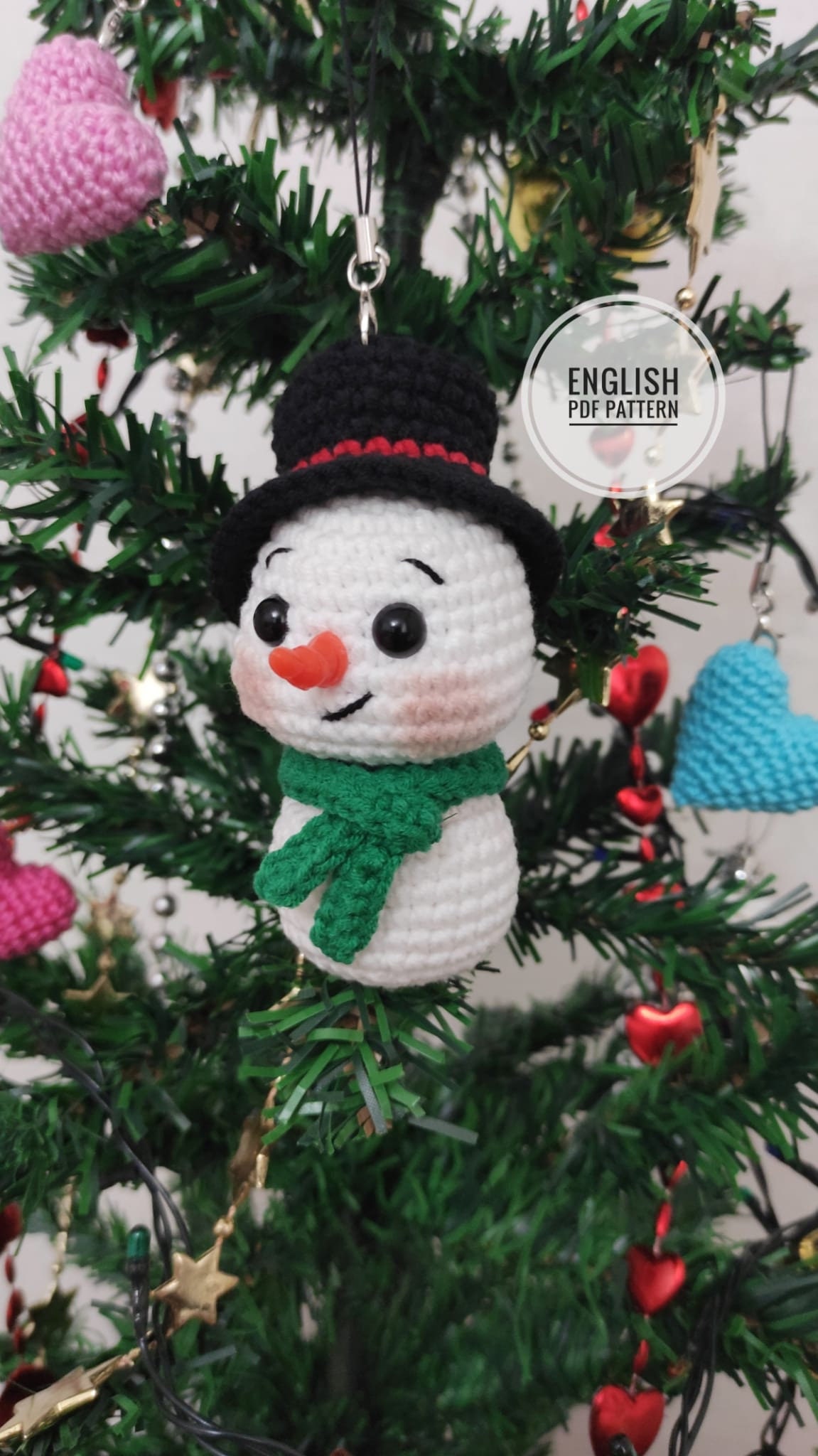 Ornamento Natalizio A Forma Di Pupazzo Di Neve In Acrilico - 5,4 Cm, Con Cordino Per Albero E Decorazioni