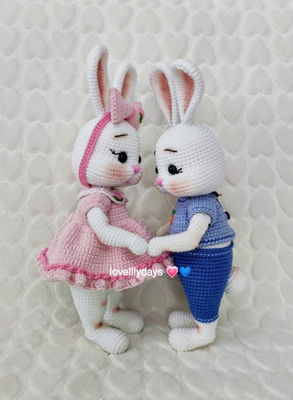 Crochet Boy Rabbit Pattern Crochet Bunny Girl and Boy Pattern, Easter Bunny, Easter Crochet ...