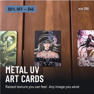 Custom TCG Textured UV Metal Card Prints - Standard Sized for Any Card Game