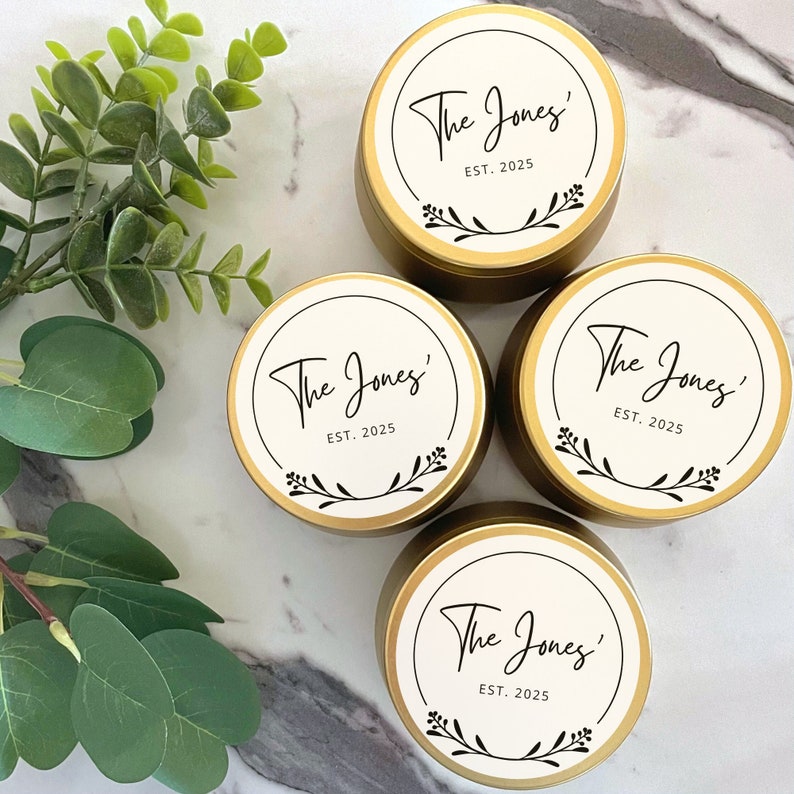 Simple Bulk Wedding Favor Candle Personalized Custom Candle Favors for ...