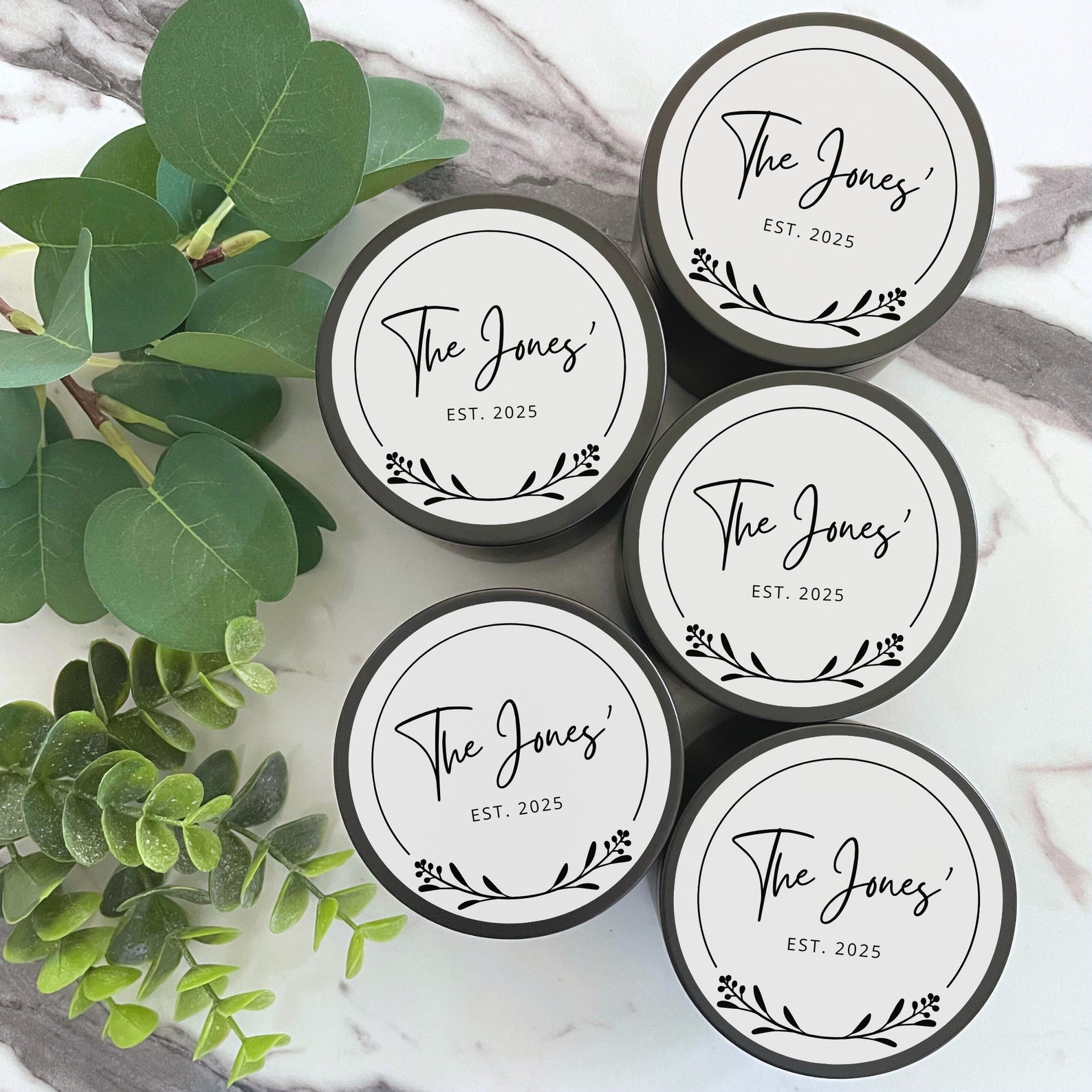 Simple Bulk Wedding Favor Candle Personalized Custom Candle Favors for ...