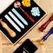 Custom wax seal stamp kit for wedding ,  Custom wax seal kit for gift , Personalized wedding wax stamp kit , Custom wax seal stamp for gift 