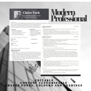 Classic Professional Modern Resume Template_Two Page Resume_Reference Page_MinimalistandSleek_Word