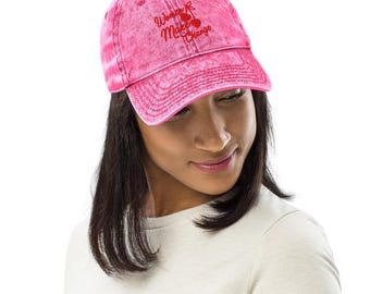 Women Make Change Pink Vintage Cotton Twill Cap