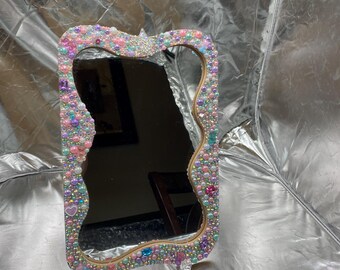 Rhinestone Candy Mirror with Gummy Bears