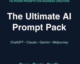 Ultimate AI Prompt Pack