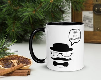 "Lustige ""Ich bin in Disguise"" weiße keramische Kaffeetasse."