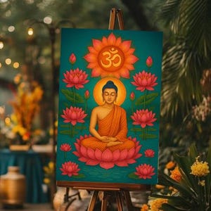 Meditation Poster, Yoga Wall Art, Spiritual Home Decor, Relaxation Print, Mindfulness Art, Peaceful Zen Decor
