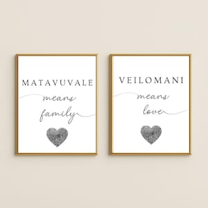 Veilomani, Matavuvale Wall Art ,Fiji Home Decor Wall Art, Fijian Language, Home Decor, Digital Download, Printable Wall Art, Fijian Art