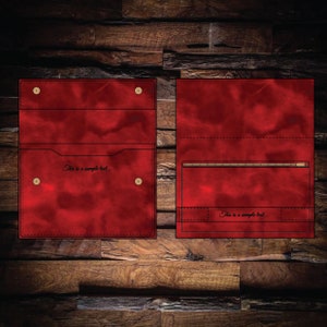 Custom Order Special Design Unique Hot Red  reMarkable  Case Sleeve, Personalized Planner Cover, Special Production Red Leather Folio Bundle